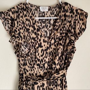 sienna sky leopard print dress